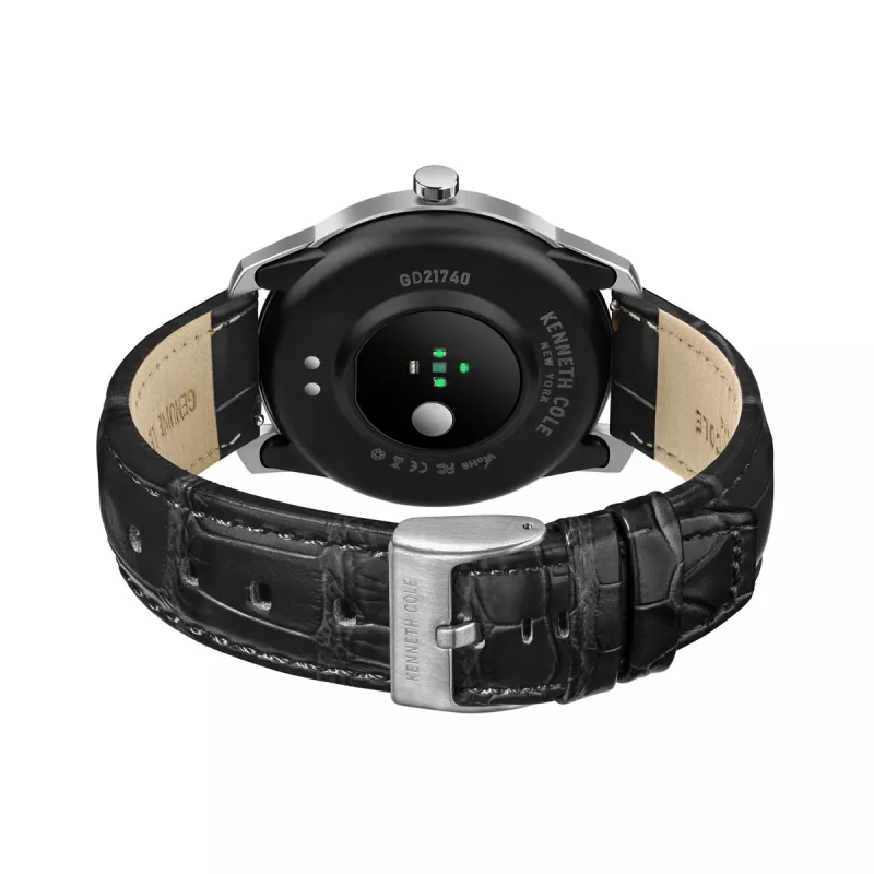 KENNETH COLE Vyriškas automatinis skeletinis laikrodis KCWGD2174061 - 45mm nerūdijančio plieno korpusas, rudo odos dirželis