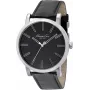 KENNETH COLE Vyriškas IKC1997 Analoginis Kvarcinis Nerūdijančio Plieno Laikrodis, 44mm, Juodas Ciferblatas, Sidabrinis Dirželis