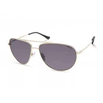 Kenneth Cole vyriški stačiakampiai akiniai nuo saulės KC2971-6032A - juodas rėmelis, pilki lęšiai, 60 mm
