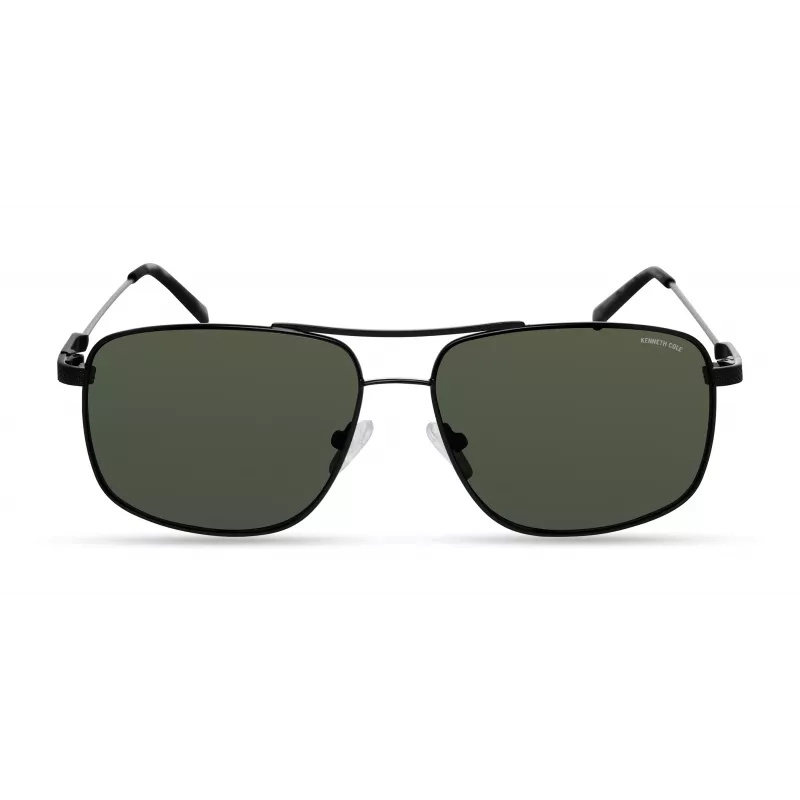 Kenneth Cole vyriški akiniai nuo saulės KC2969-5902N - juodas rėmelis, pilki lęšiai, UV400 apsauga