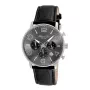 KENNETH COLE Vyriškas laikrodis IKC8007 42mm Juodas ciferblatas Odinis dirželis