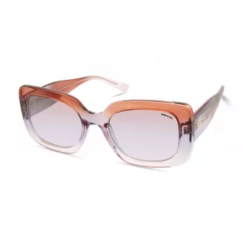KENNETH COLE Moteriški akiniai nuo saulės KC2966-5383Z Juodas acetatinis kvadratinis rėmelis, pilki gradientiniai lęšiai, 53 mm