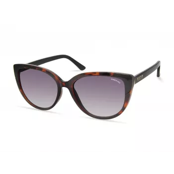 KENNETH COLE Women's Sunglasses KC2979-5501B - Rectangular Black Frame, Smoke Lens, UV400 Protection