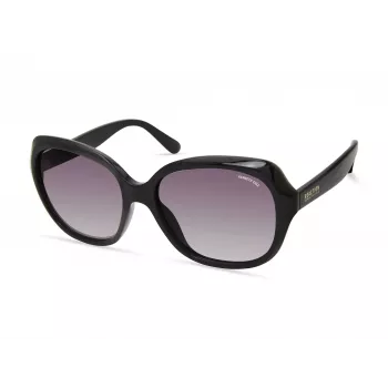 Kenneth Cole moteriški akiniai nuo saulės KC2980-5601B juodi stačiakampiai 56mm