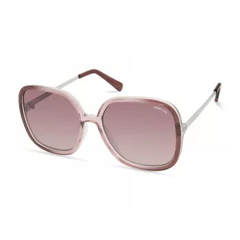 Kenneth Cole moteriški akiniai nuo saulės KC2981-5678Z - stačiakampis acetatinis rėmelis su pilkais lęšiais - 56/17/145 mm