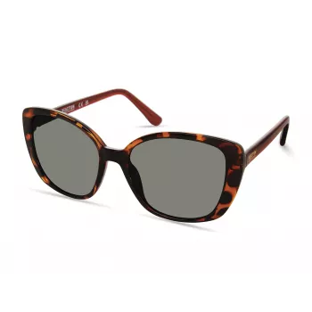 Kenneth Cole moteriški akiniai nuo saulės KC2997-5652N Brown Havana Butterfly/Square