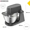 Kenwood KHC30.045GY 1000 W virtuvės kombainas su 4.3 L dubeniu, nerūdijančio plieno, pilkas