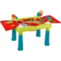 KETER Creative Fun Table Turkio/Raudona – 2-in-1 vaikų veiklų stalas su apverčiamu viršumi, taburete, piešimo ir konstravimo priedais