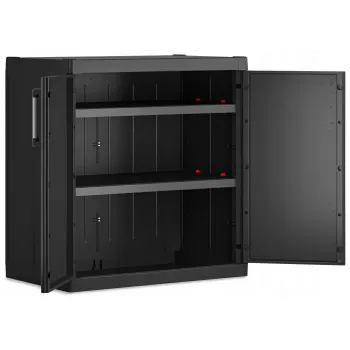 Keter Detroit XL Low Cabinet 89x93x54 cm Black/Grey