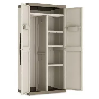 KETER EXCELLENCE XL IT Wardrobe - Aukšta laikymo spinta, 4 lentynos, pilka/juoda, 630L