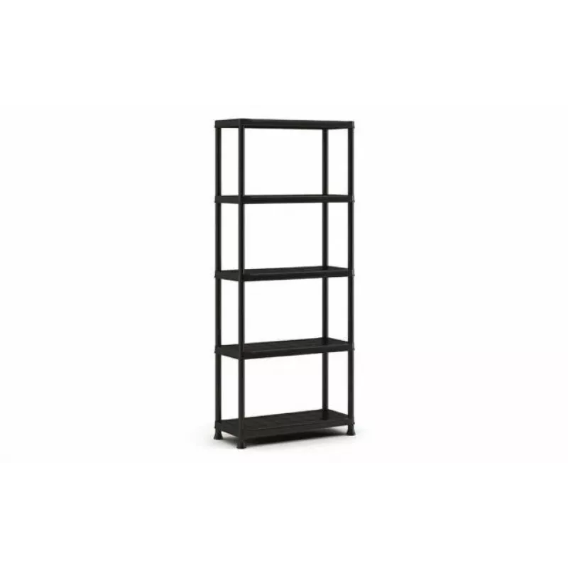 KETER Plastic Bookcase 5 Shelves 80 x 40 x 187 cm Grey/Black