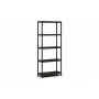 KETER Plastic Bookcase 5 Shelves 80 x 40 x 187 cm Grey/Black