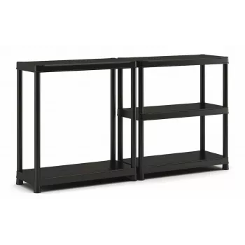 KETER Plastic Bookcase 5 Shelves XL 90 x 60 x 187 cm Pilka/Juoda