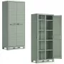 KETER Utility Storage Cabinet su 4 reguliuojamomis lentynomis, žalia/ smėlio, 11011559