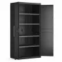 KETER WARDROBE DETROIT XL HIGH 89x182x54cm Juoda/Pilka