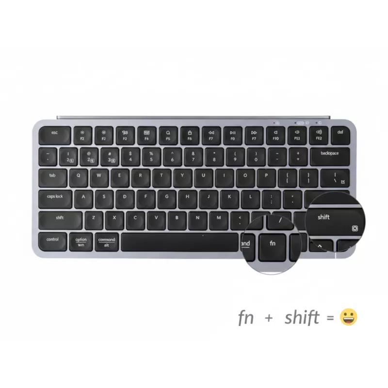 Keychron B1 Pro 75% išdėstymo belaidė klaviatūra ir pelės rinkinys - Space Grey