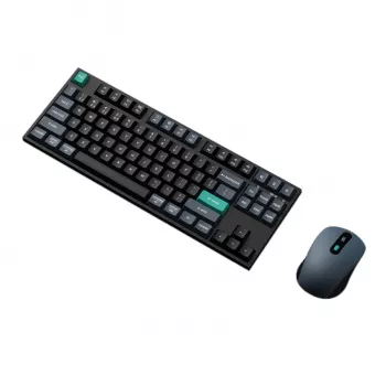 Keychron B33 80% TKL belaidė klaviatūra ir pelės rinkinys – juoda/žalia