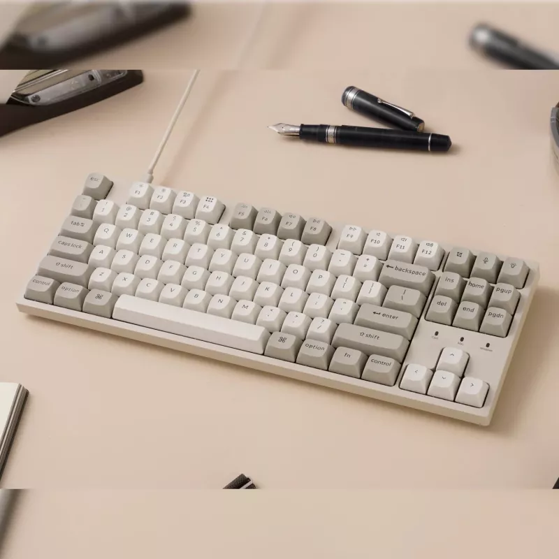 Keychron C1 Pro 8K 80% Super Red karšto keitimo RGB laidinė mechaninė klaviatūra
