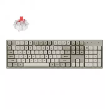Keychron C2 Pro 100% 8K Super Red Switch Hot-Swap RGB laidinis pritaikomas mechaninis klaviatūra