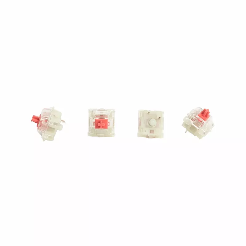 Keychron CHERRY MX2A Red RGB jungiklių rinkinys (35 vnt., linijiniai, iš anksto sutepti)