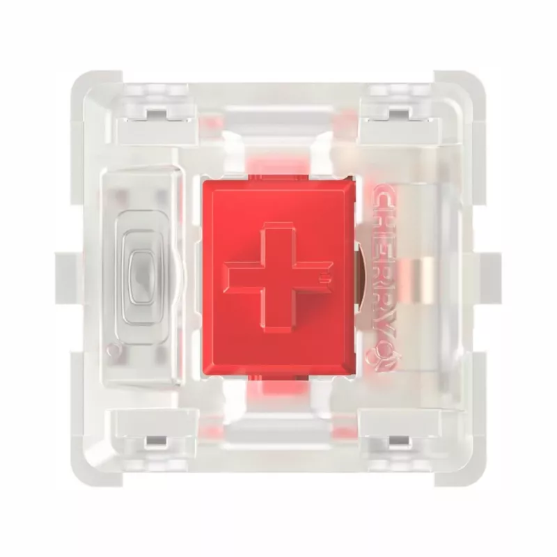 Keychron CHERRY MX2A Red RGB jungiklių rinkinys (35 vnt., linijiniai, iš anksto sutepti)