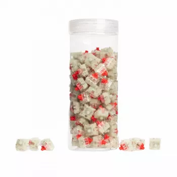 Keychron CHERRY MX2A Red RGB jungiklių rinkinys (35 vnt., linijiniai, iš anksto sutepti)