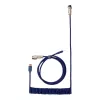 Keychron Coiled Aviator Blue Cable USB-C į USB-A su GX16 4 kontaktų atjungiamu jungtuku, 200 cm