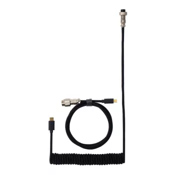 Keychron Coiled Aviator Cable - juoda/tiesi