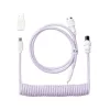 Keychron Coiled Aviator Cable - šviesiai violetinė/tiesi
