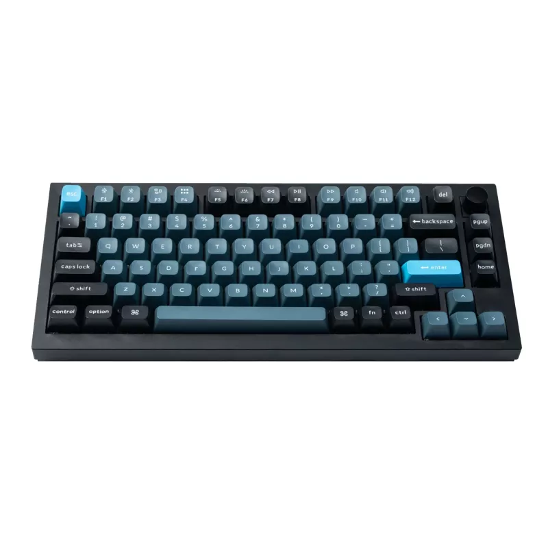 Keychron Double Shot KSA PBT klavišų rinkinys - tamsiai pilka/pilka/mėlyna (137 klavišų)