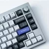 Keychron Double Shot KSA PBT klavišų rinkinys - tamsiai pilka / balti dūmai (137 klavišų, MX stiliaus, ANSI)