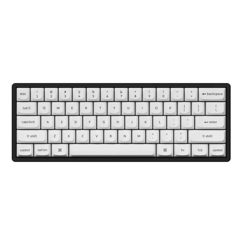 Keychron Double Shot PBT OSA pilnas klavišų rinkinys - juoda/balta