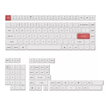 Keychron Double Shot PBT OSA pilnas klavišų rinkinys - juoda/balta