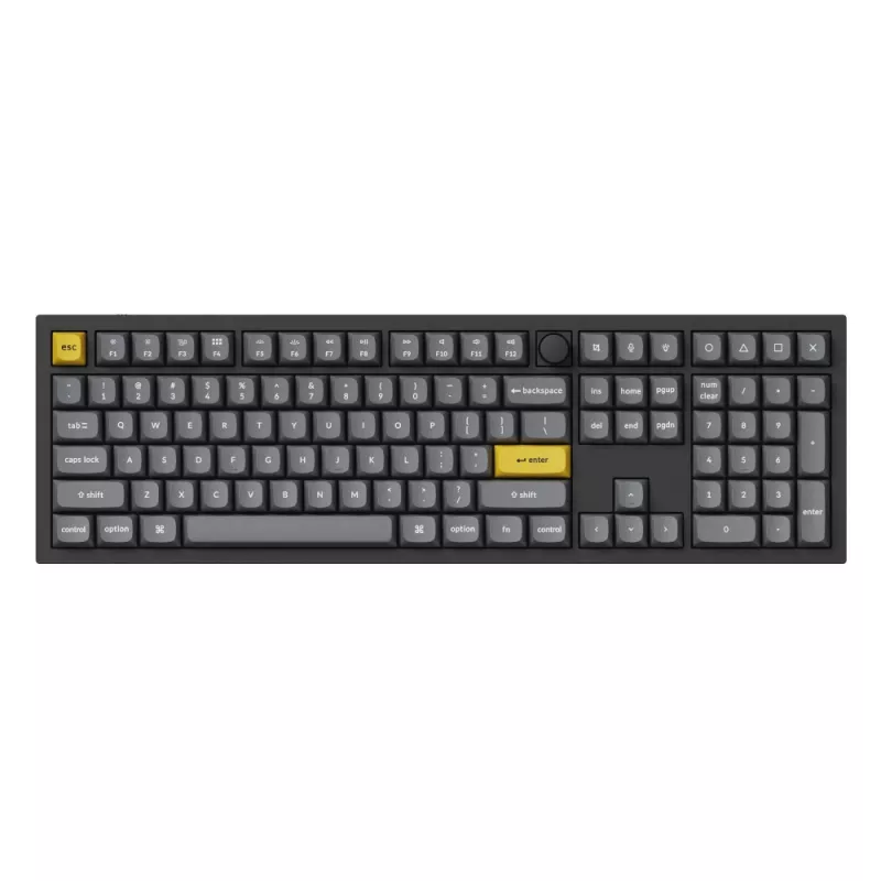 Keychron Double Shot PBT OSA pilnas klavišų rinkinys – tamsiai pilkas (140 klavišų, MX stiliaus)