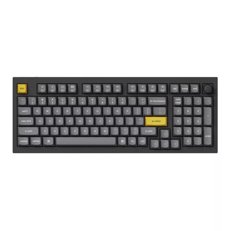 Keychron Double Shot PBT OSA pilnas klavišų rinkinys – tamsiai pilkas (140 klavišų, MX stiliaus)