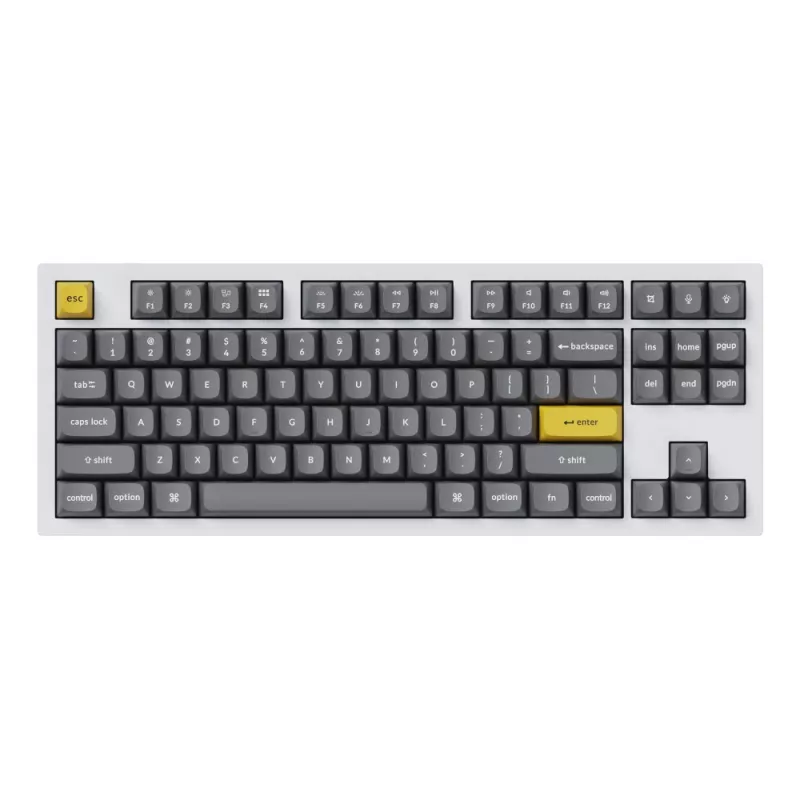 Keychron Double Shot PBT OSA pilnas klavišų rinkinys – tamsiai pilkas (140 klavišų, MX stiliaus)