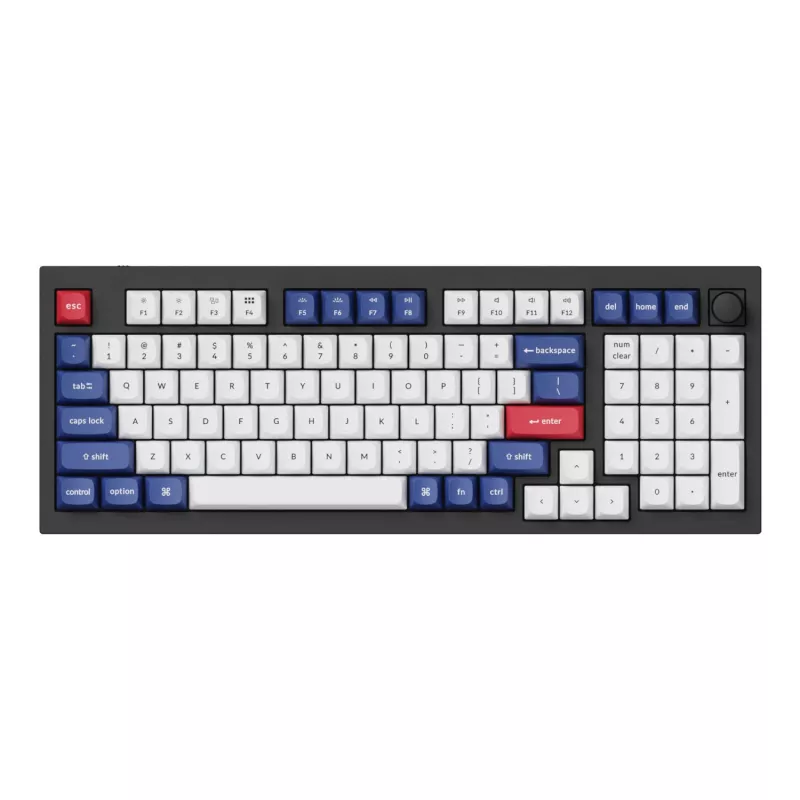 Keychron Double-Shot PBT OSA klavišų rinkinys - mėlynas ir baltas | 137 klavišų | MX stiliaus | ANSI US