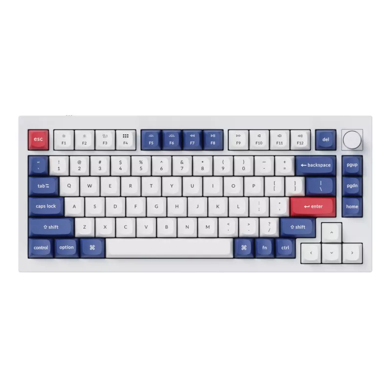 Keychron Double-Shot PBT OSA klavišų rinkinys - mėlynas ir baltas | 137 klavišų | MX stiliaus | ANSI US