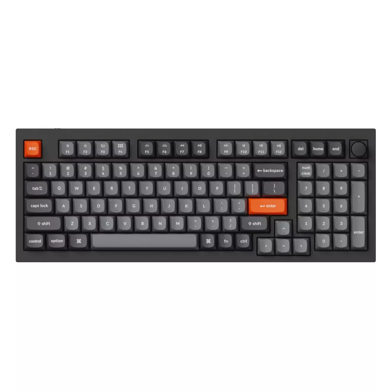 Keychron Double-Shot PBT OSA klavišų rinkinys - pilka (142 klavišai, MX suderinamas)