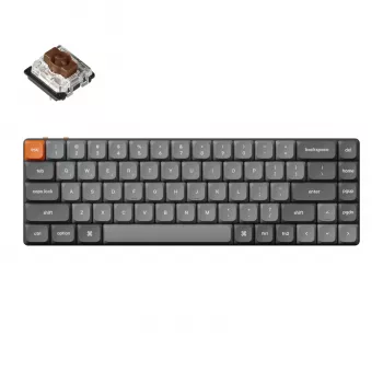 Keychron K7 Max QMK/VIA 65% belaidė nestandartinė mechaninė klaviatūra | rudi jungikliai