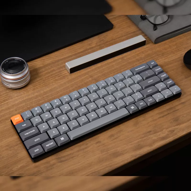 Keychron K7 Max QMK/VIA 65% belaidė individuali mechaninė klaviatūra | raudoni jungikliai