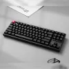 Keychron K8 QMK 80% TKL belaidė mechaninė klaviatūra V2 su raudonais jungikliais - juoda