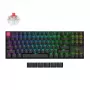 Keychron K8 QMK 80% TKL belaidė mechaninė klaviatūra V2 su raudonais jungikliais - juoda