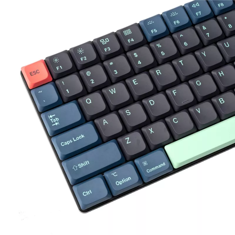 Keychron Low Profile Dye-Sub PBT LSA pilnas klavišų rinkinys – Hacker Edition (133 klavišai, PBT, žemo profilio)