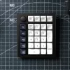 Keychron Q0 Max QMK Gateron Jupiter Banana RGB belaidė nestandartinė skaičių klaviatūra, baltas korpusas