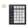 Keychron Q0 Max QMK Gateron Jupiter Banana RGB belaidė nestandartinė skaičių klaviatūra, baltas korpusas