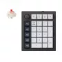 Keychron Q0 Max QMK Gateron Jupiter Red RGB belaidė nestandartinė skaičių klaviatūra anglies juodos spalvos