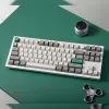 Keychron Q3 Max 80% pilnai surinkta klaviatūra su reguliavimo rankenėle, raudoni jungikliai, Hot-Swap Gateron Jupiter RGB belaidė klaviatūra - Shell White
