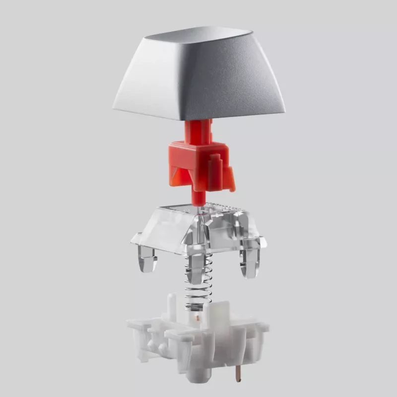 Keychron Q6 Max QMK/VIA belaidė individuali mechaninė klaviatūra OSA Gateron Red Jupiter jungikliai - Shell White
