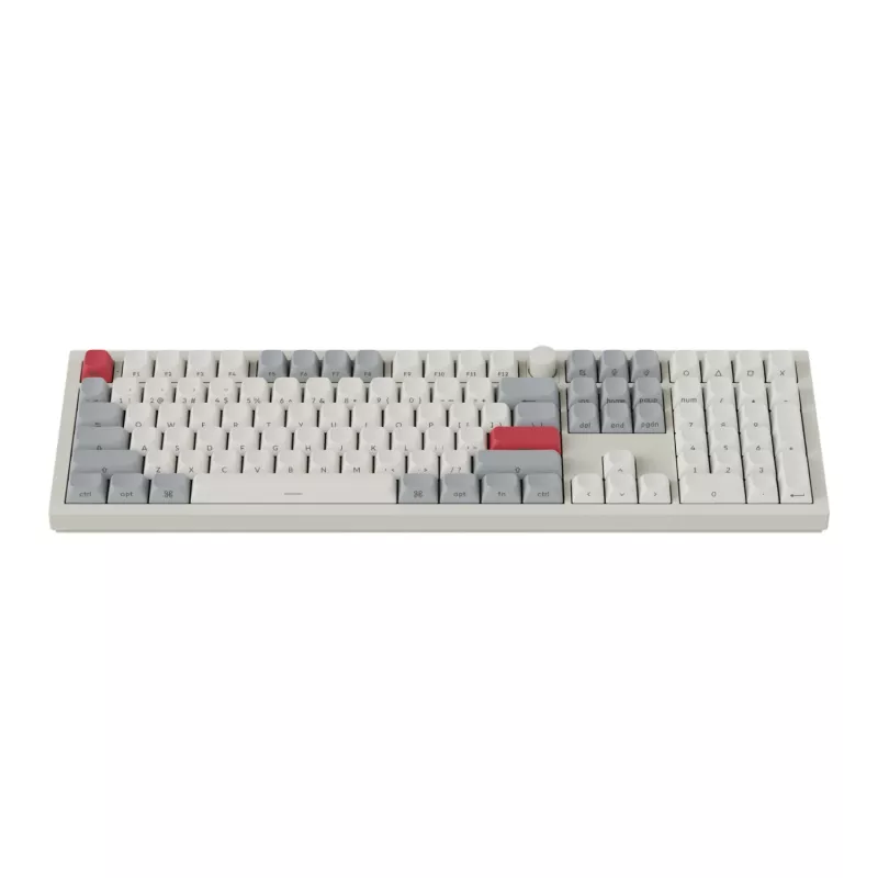 Keychron Q6 Max QMK/VIA belaidė individuali mechaninė klaviatūra OSA Gateron Red Jupiter jungikliai - Shell White